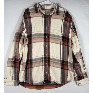 Portuguese Flannel Knowledge Button Up Shirt Mens XXL Plaid Nords Pioneer *Read